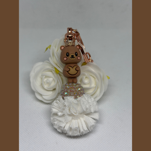 Staafjes sleutelhanger "Beertje van Liefde"(White)