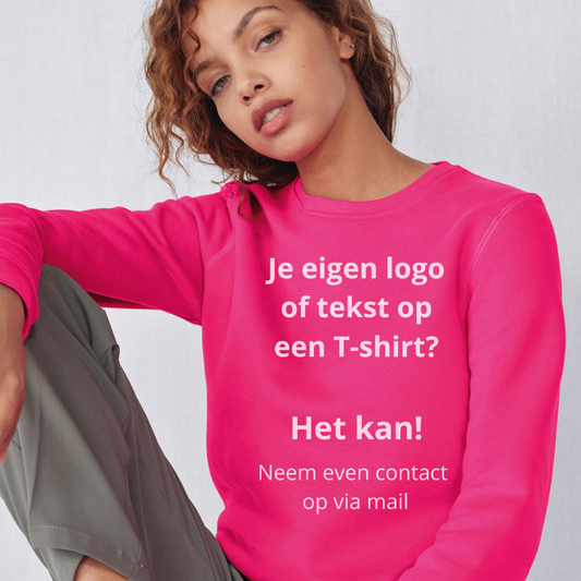 Sweater met eigen logo of tekst