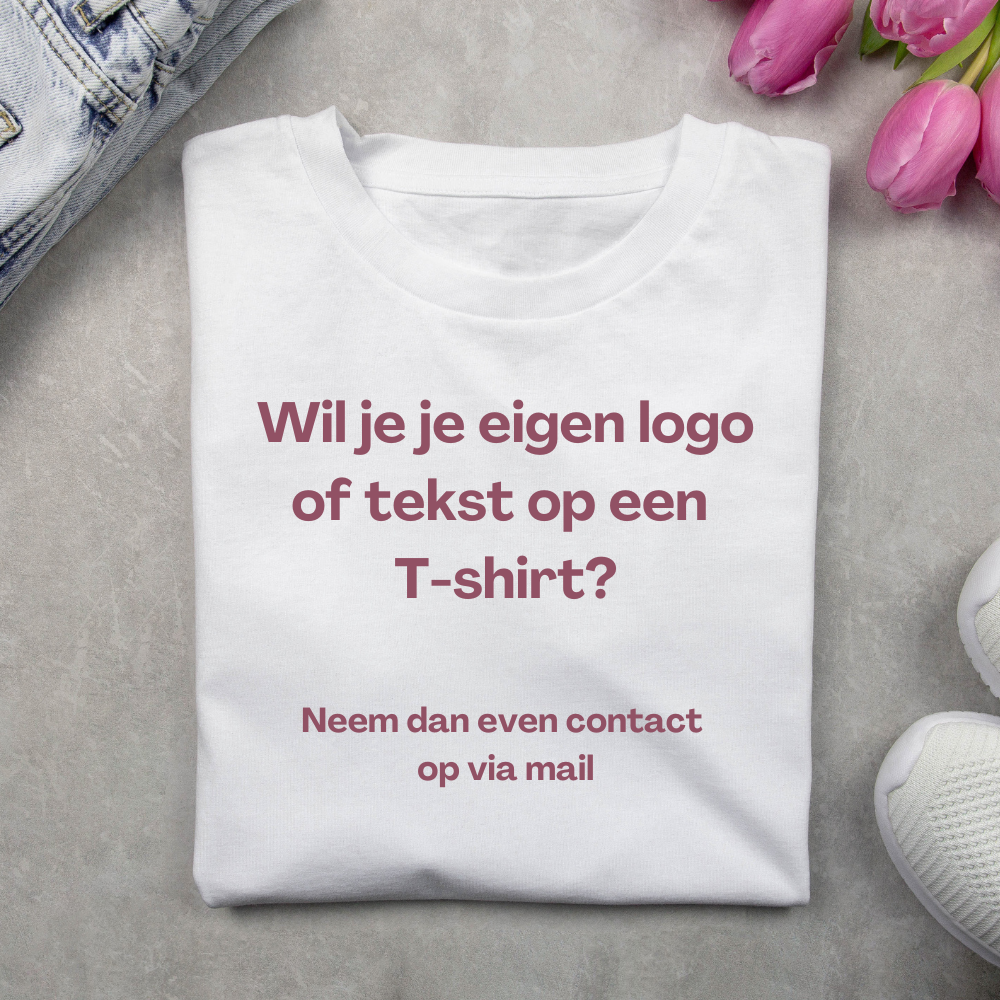T-shirt met je eigen Naam/Logo/Tekst