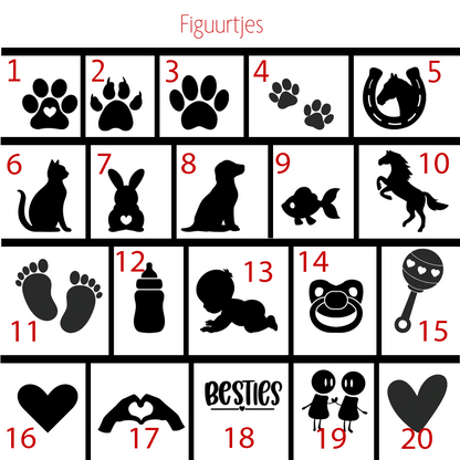 Kerstbal "ANGEL" gepersonaliseerd (Kunststof)