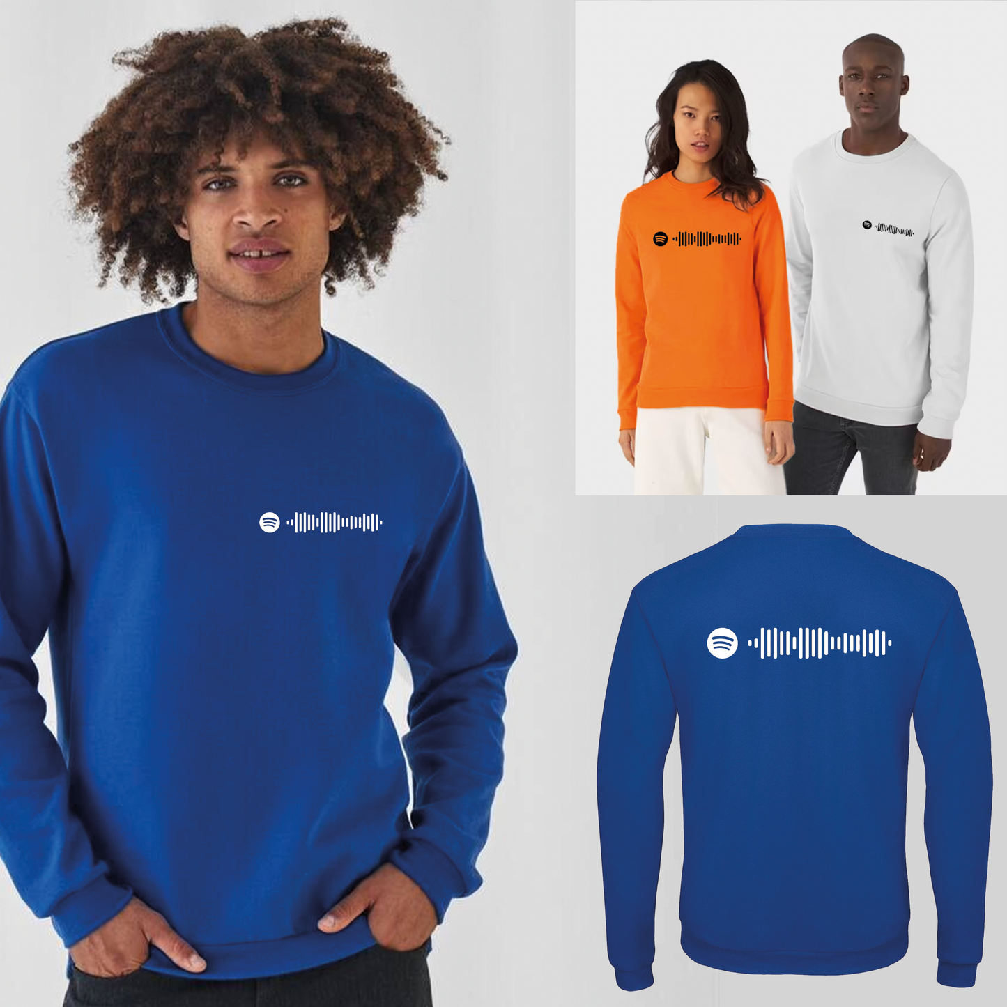 Sweater met Spotify Code (Gender-Neutraal)