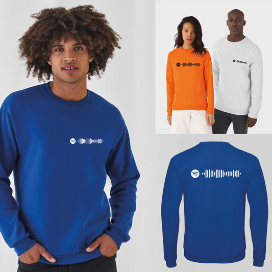 Sweater met Spotify Code (Gender-Neutraal)