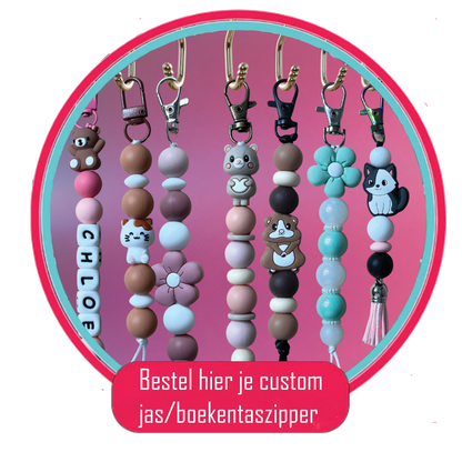 Bestel je custom JAS/BOEKENTASzipper op onze TikTok LIVE