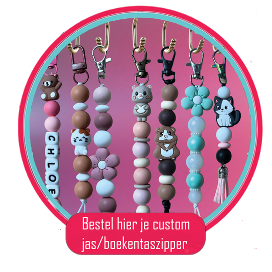 Bestel je custom JAS/BOEKENTASzipper op onze TikTok LIVE