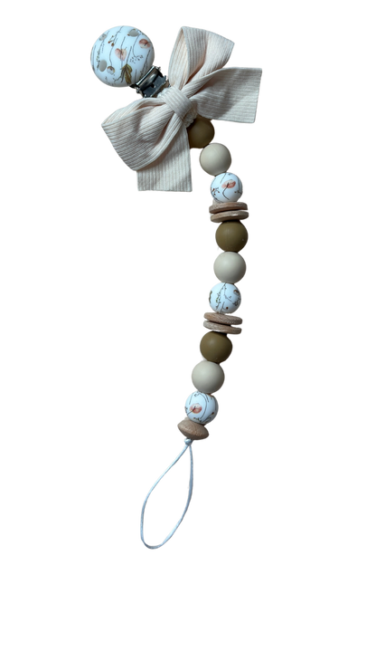 Speenkoord met STRIK"Fleur"