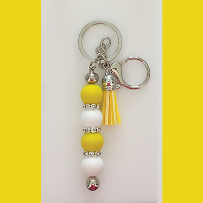 Staafjes sleutelhanger "Yellow"